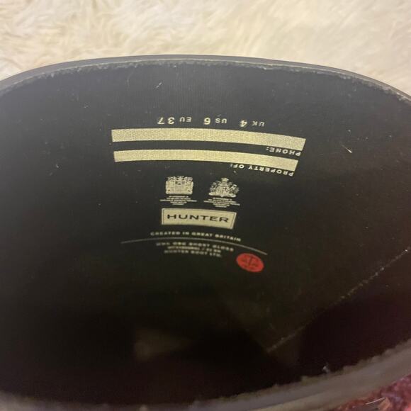 Hunter Short Gloss Rain Boots Size 6 - Picture 13 of 13